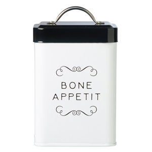 Sparky Bone Appetit Metal 1.13 qt. Pet Treat Jar