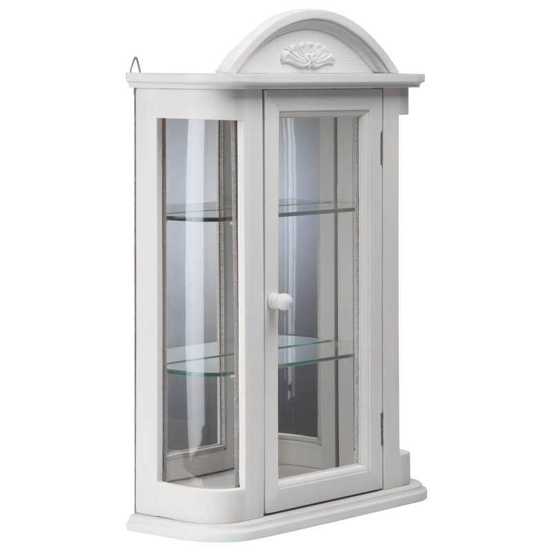 Design Toscano Rosedale Hardwood Wall Mounted Curio Cabinet