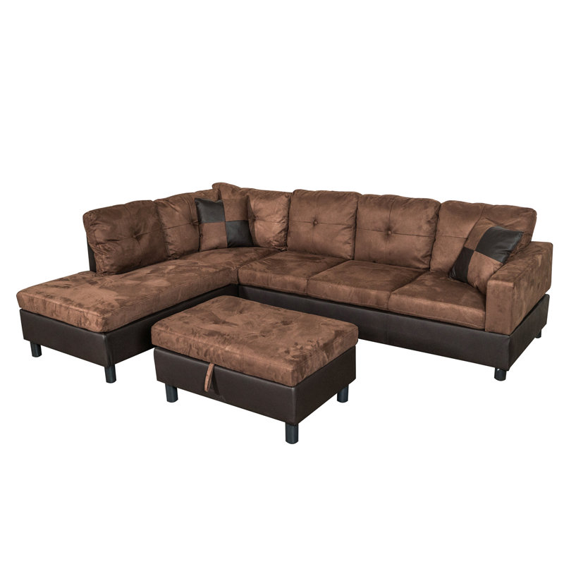 Charlton Home Richview Sectional With Ottoman Reviews Wayfair