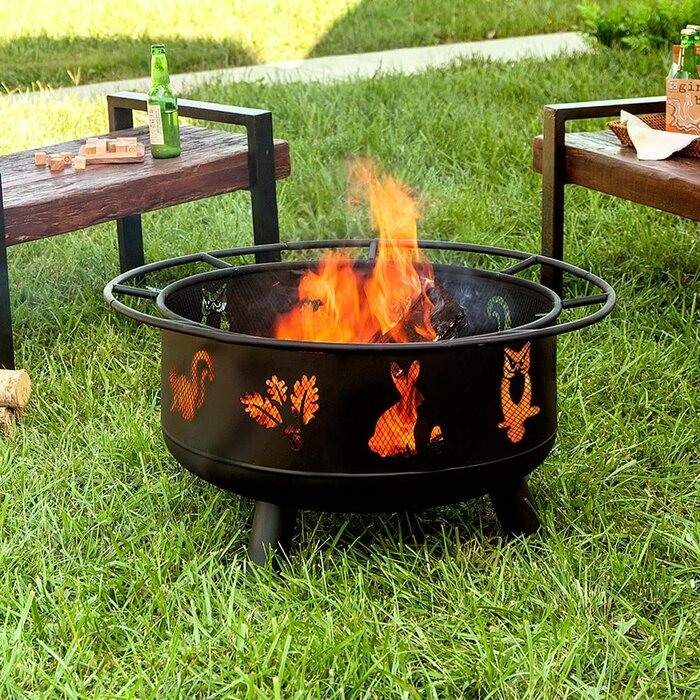 Plow Hearth Woodland Steel Wood Burning Fire Pit Reviews