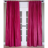 Pink Silk Curtains Drapes You Ll Love In 2020 Wayfair