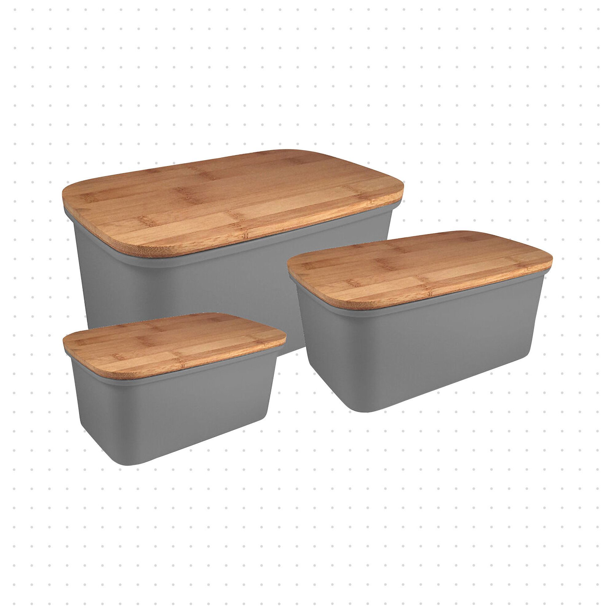 brown storage boxes with lids