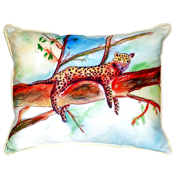 Betsy Drake Interiors Leopard Indoor Outdoor Lumbar Pillow Wayfair