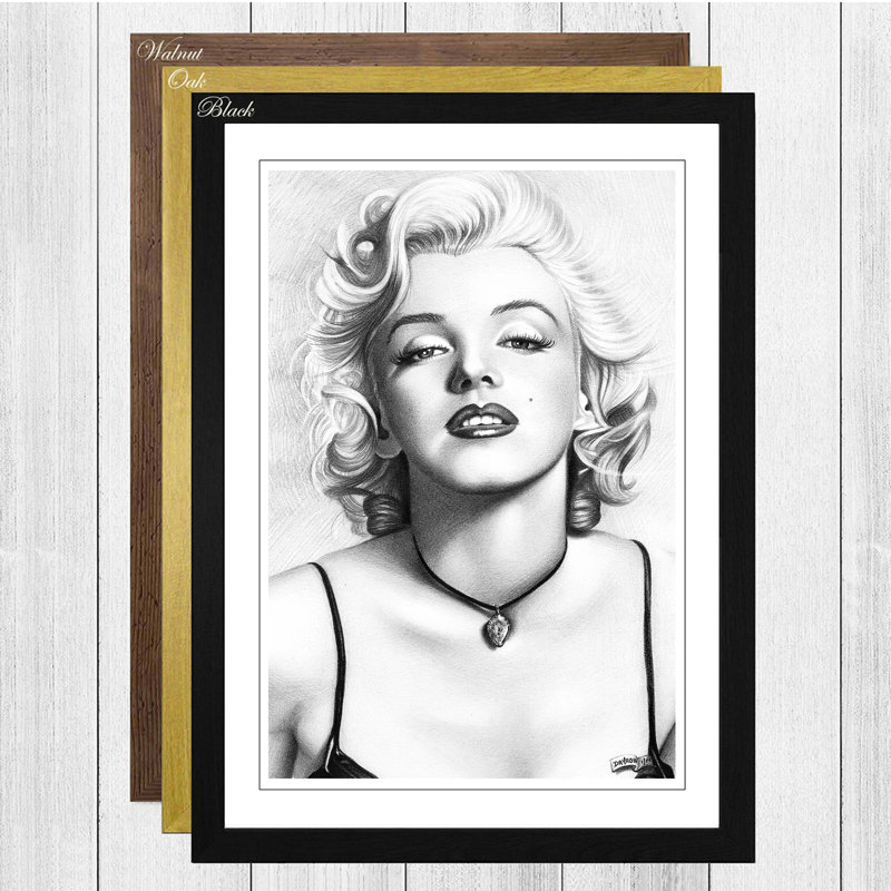 Big Box Art Black And White Marilyn Monroe Framed Photographic