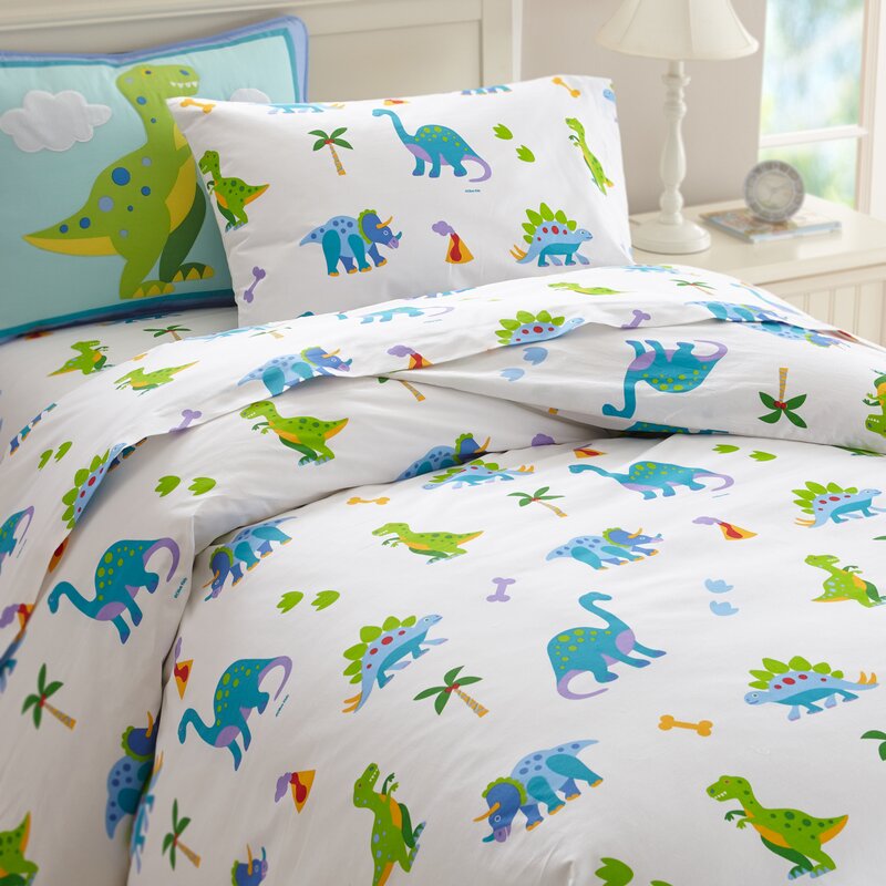 Wildkin Olive Kids Dinosaur Land Cotton Duvet Cover Reviews