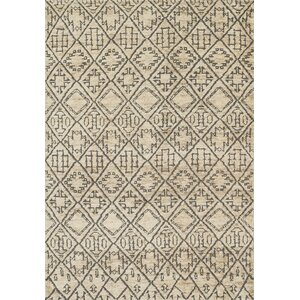 Sahara Hand-Knotted Beige/Gray Area Rug