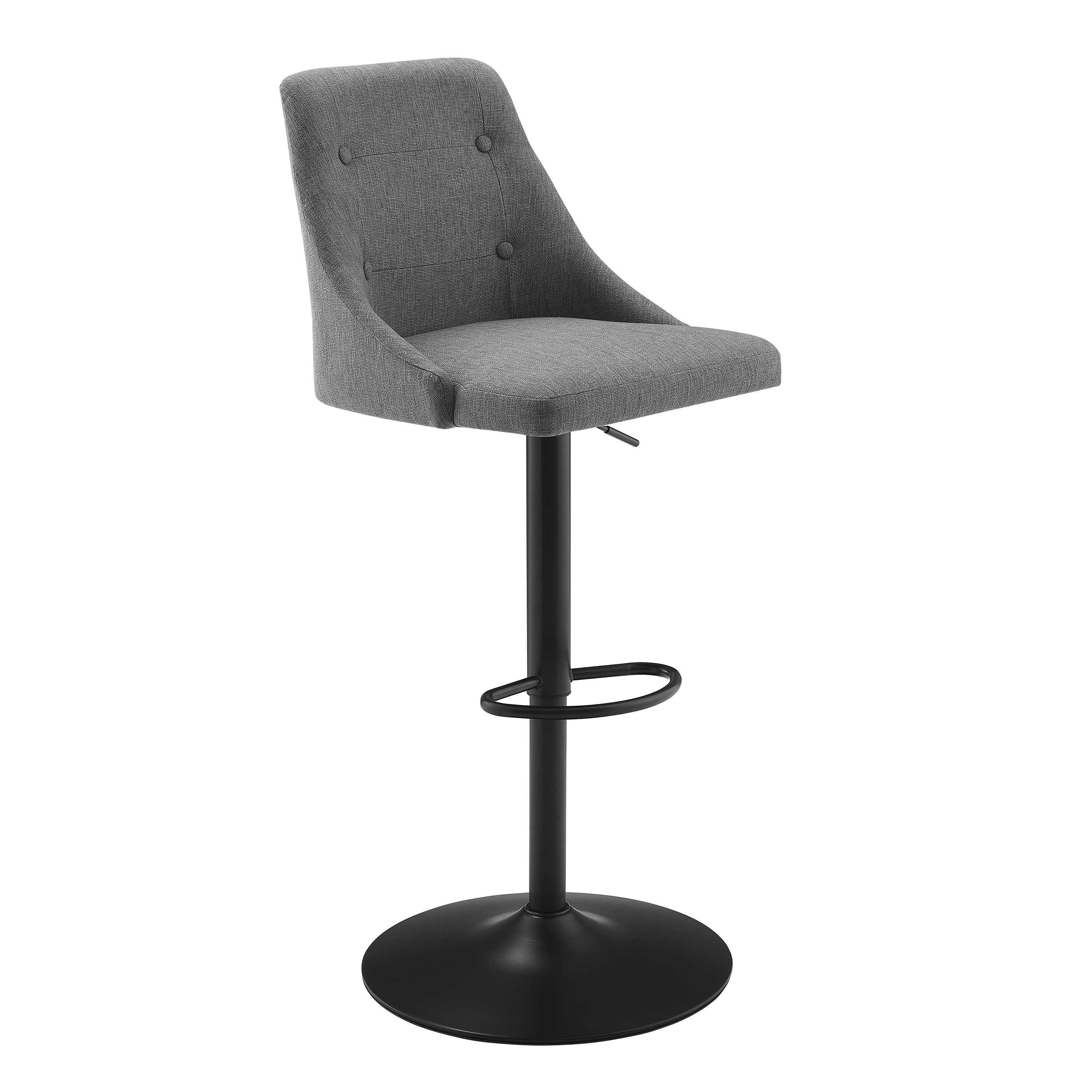 Ebern Designs Tyaisa Swivel Adjustable Height Bar Stool Wayfair