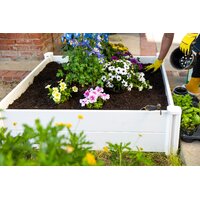 Arlmont & Co 4x4-ft Outdoor Planter Box Square Flowers Herbs Pot
