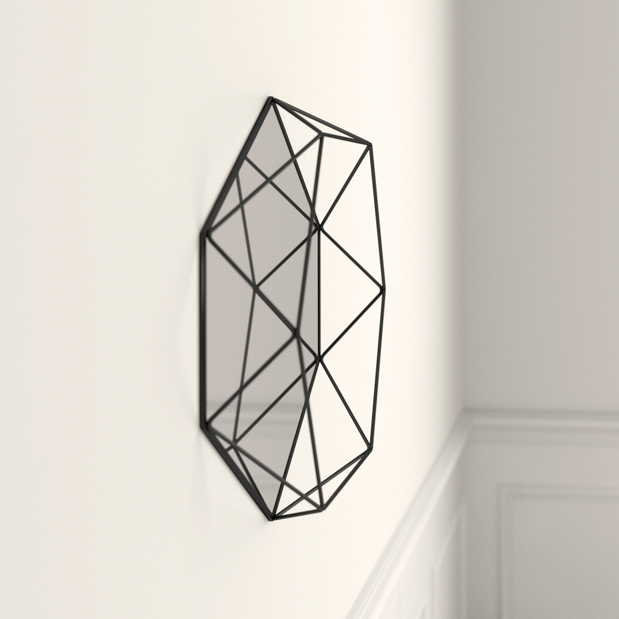 Umbra Prisma Asymmetrical Metal Wall Mirror & Reviews | Wayfair