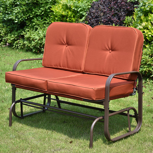 Ebern Designs Izatt Outdoor Patio Loveseat With Cushions Wayfair Ebern Designs Izatt Outdoor Patio