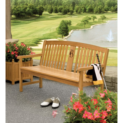 Pelican Way Wood Garden Bench Canora Grey