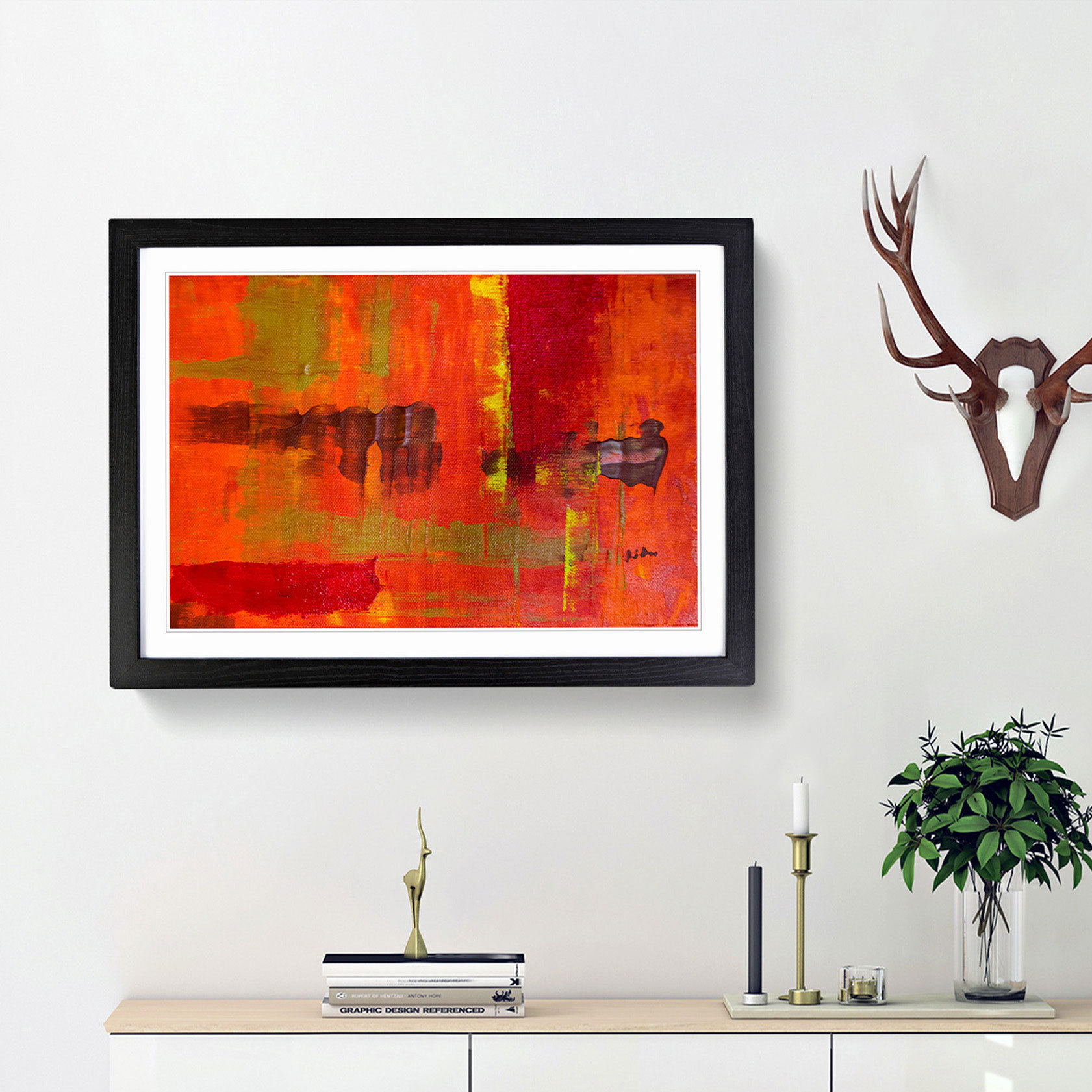 East Urban Home Abstract Art Painting Vol.200 by S.Johnson Picture