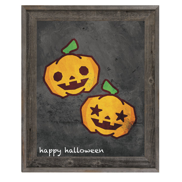 Click Wall Art Happy Halloween Pumpkins Framed Graphic Art On Canvas Wayfair Free for commercial use no attribution required high quality images. wayfair