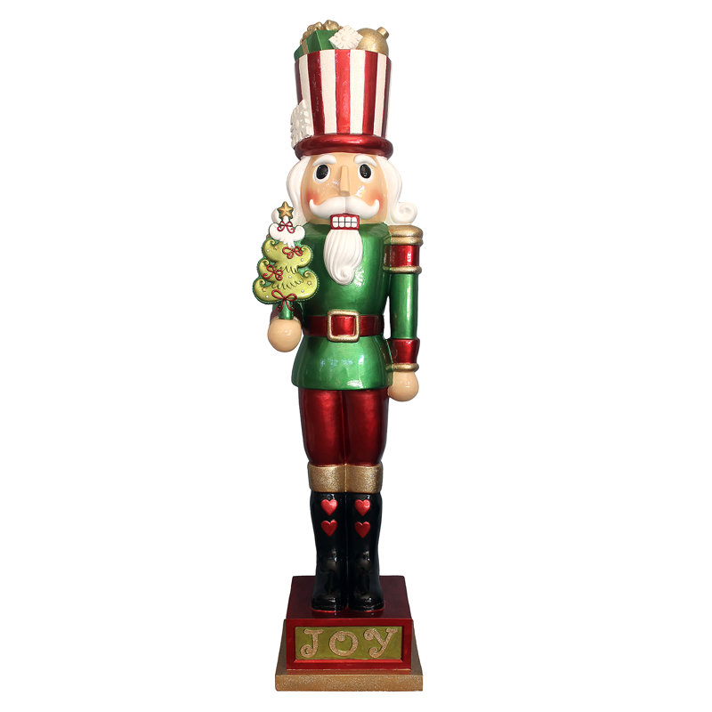 The Holiday Aisle Indoor/Outdoor Oversized Christmas Decor Nutcracker | Wayfair