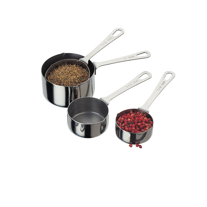 Amco Houseworks 4-Pieces Stainless Steel Measuring Cup Set ...