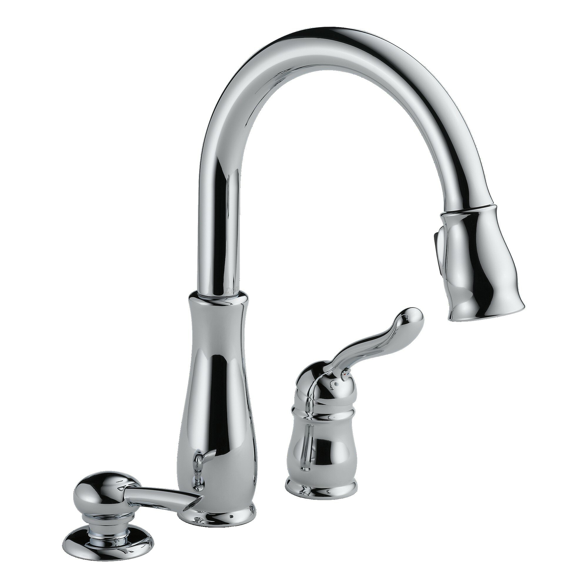 978 Sd Dst Delta Lel Pull Down Single Handle Kitchen Faucet With Magnatite Docking And Diamond Seal Technology Reviews Wayfair