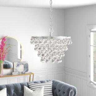 Vintage Crystal Style Acrylic Chandelier  with 5 Lights  Kid's room chandelier 