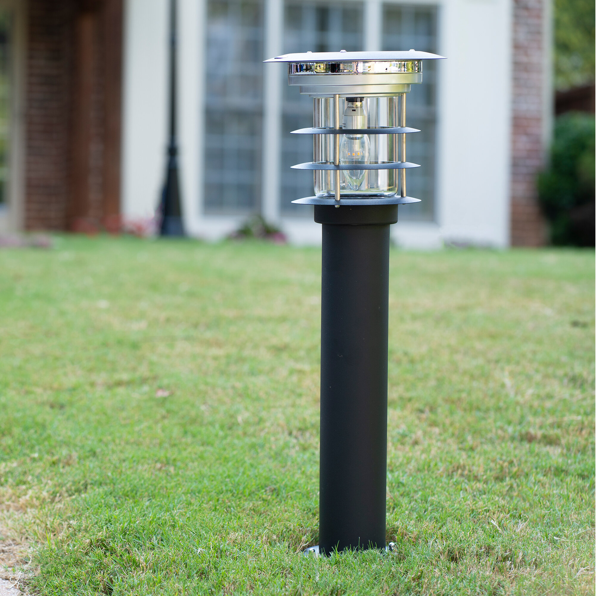 Solar Power 7 LED Spotlight Landscape Lights Outdoor Garden Pathway Lawn Lamp 
