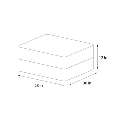 The Flower Upholstered Ottoman