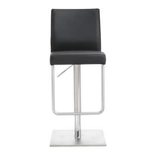 Go to store & view more images Carly Adjustable Height Swivel Bar Stool by Orren Ellis
