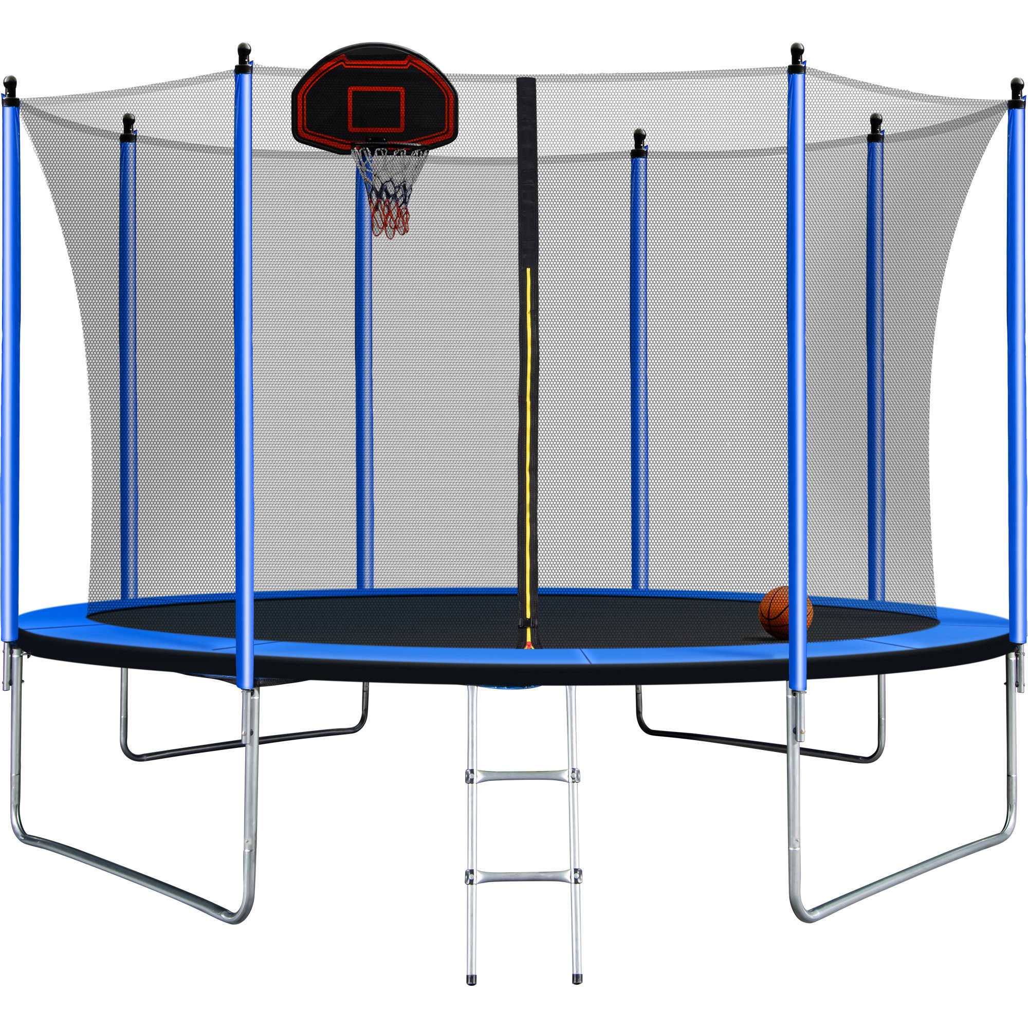 OFIYAA 10Ft Backyard Trampoline with Safety Enclosure Wayfair