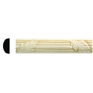 Oak Counter Trim Moulding Wayfair Hardwood Embossed Oak Leaf Trim Moulding 0 88 H X 96 W 38 D Casing