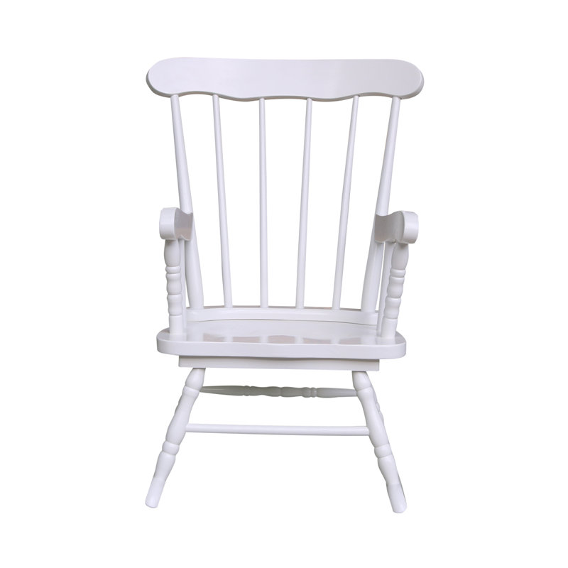 kids white rocking chair
