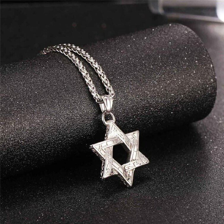 Star of David Gold or Silver Metal Choice Dollhouse Miniature Jewelry 1:12 