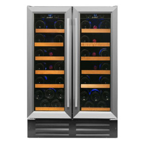 40 Bottle Professional Series Dual Zone Convertible Wine Cooler by Smith & Hanks
