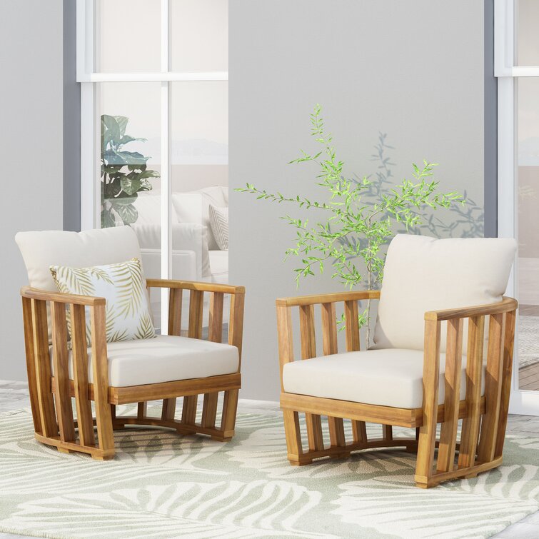 fina patio chairs with cushions millwood pines