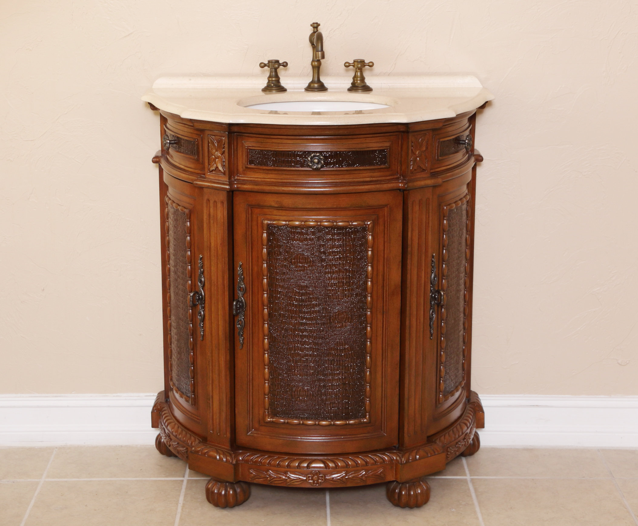 B I Direct Imports Anna 31 Single Demilune Bathroom Vanity Set B I Direct Imports Anna 31 Single Demilune Bathroom Vanity Set Wayfair