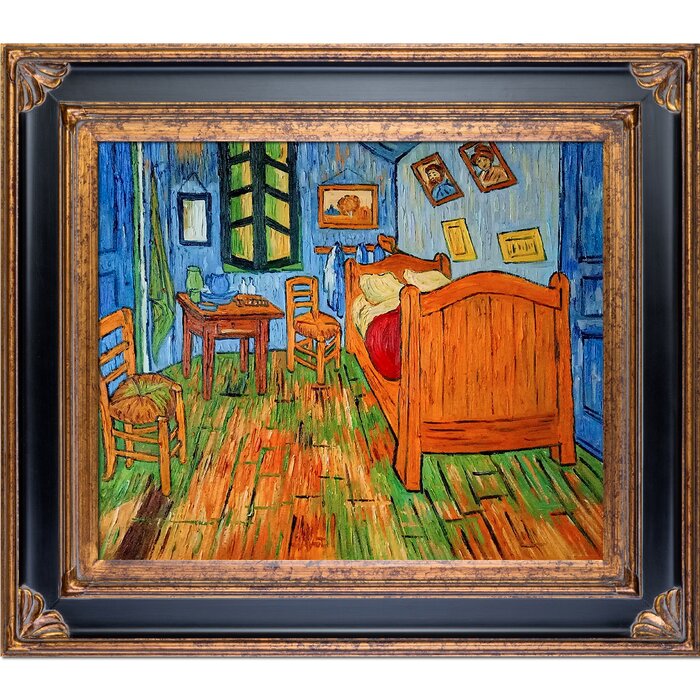 Bedroom At Arles By Vincent Van Gogh Framed Oil Painting Print On Canvas