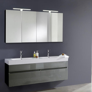 bad11® 140 cm Wandmontierter Waschtisch für Do..