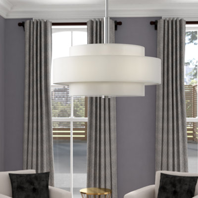 Flaire 5 - Light Shaded Drum Chandelier