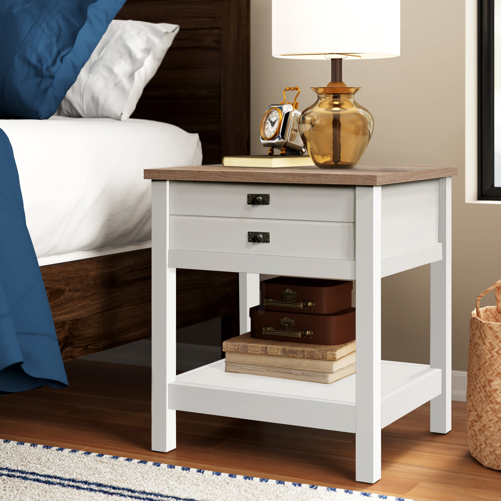 Three Posts Teen Paignt 1 Drawer Nightstand Reviews Wayfair