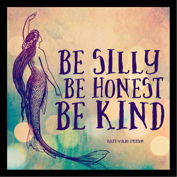 Silly Honest Kind Mermaid VI' by Brandi Fitzgerald Framed Graphic Art