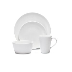 Colorscapes WoW Swirl 4 Piece Place Setting, Service for 1