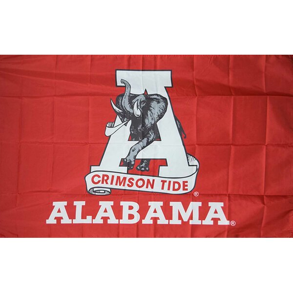 Crimson Tide Elephant Head Logo Flag 3x5 Banner