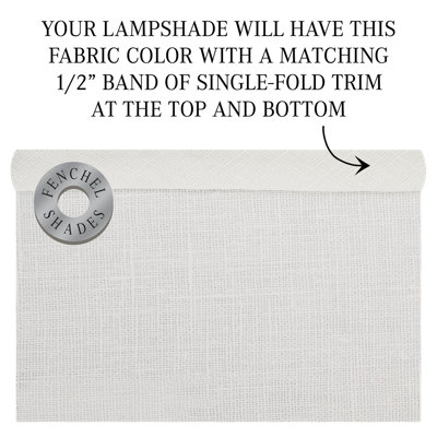 17.75" H x 15" W Empire Lamp Shade - (Spider Attachment) in Linen