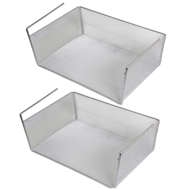 Rebrilliant Storage Bin Under Shelf Steel Basket & Reviews | Wayfair