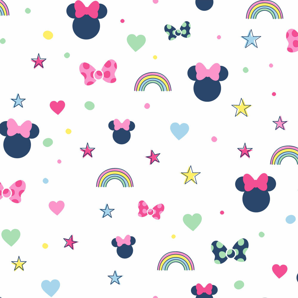 York Wallcoverings Disney Minnie Mouse Rainbow 33 L X 5 W Wallpaper Roll Wayfair