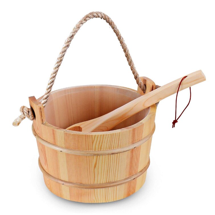 undefined | Sauna Ladle & Bucket Set