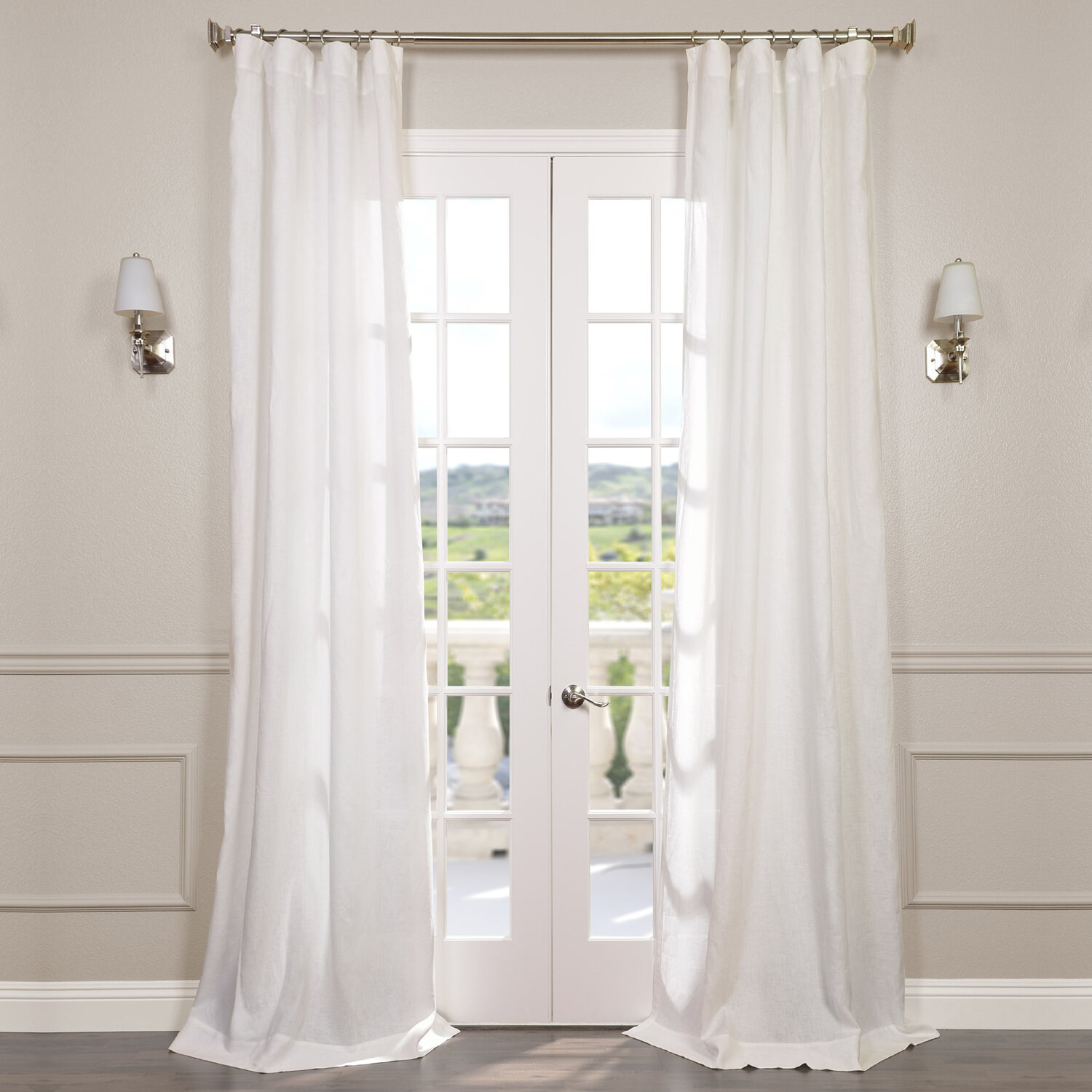 Pyrogi Linen Solid Sheer Rod Pocket Single Curtain Panel Reviews Joss Main