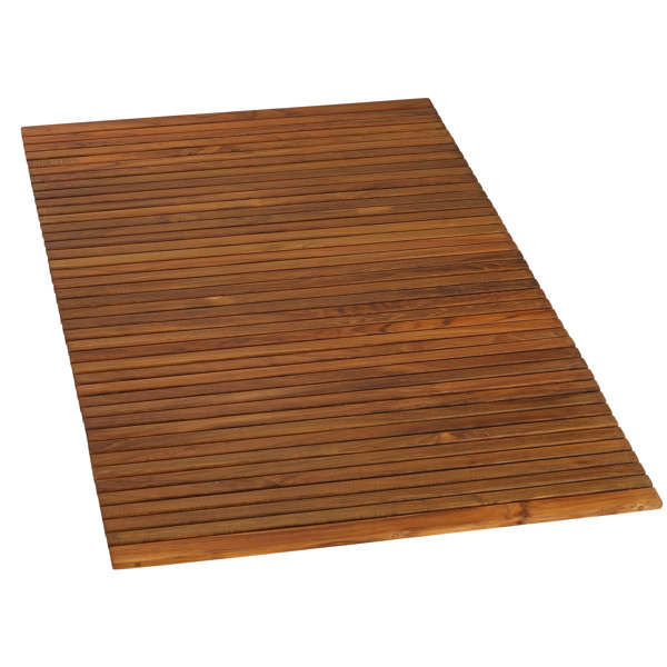 Oiled Teak Wood String Shower//Bath//Outdoor//Indoor Spa Mat 31.4/" x 19.6/"