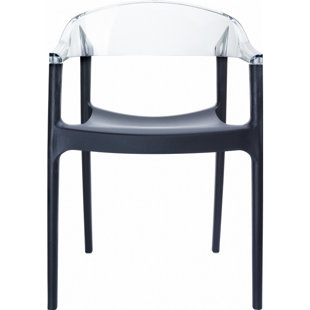 Modern Contemporary Clear Lucite Dining Chairs Allmodern Quickview Black Transpa Clear