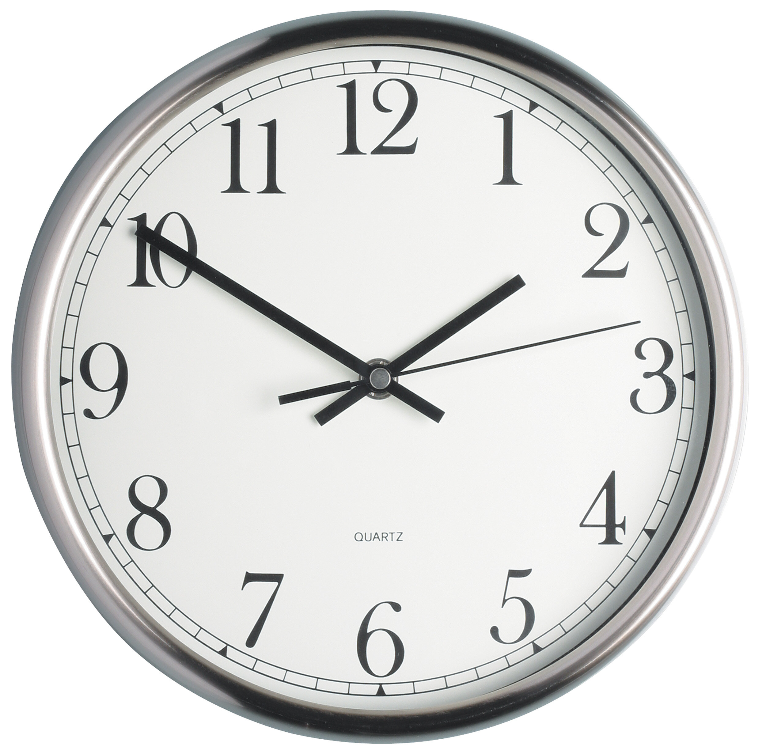 Kitchencraft 25cm Stainless Steel Wall Clock Reviews Wayfaircouk