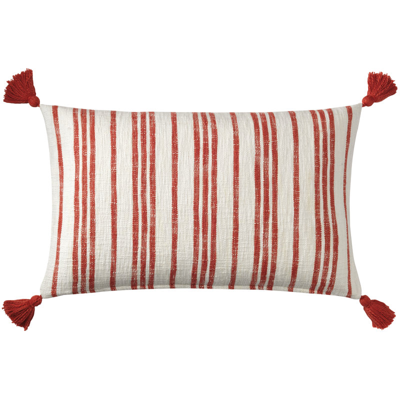 Grain Sack Cotton Lumbar Pillow
