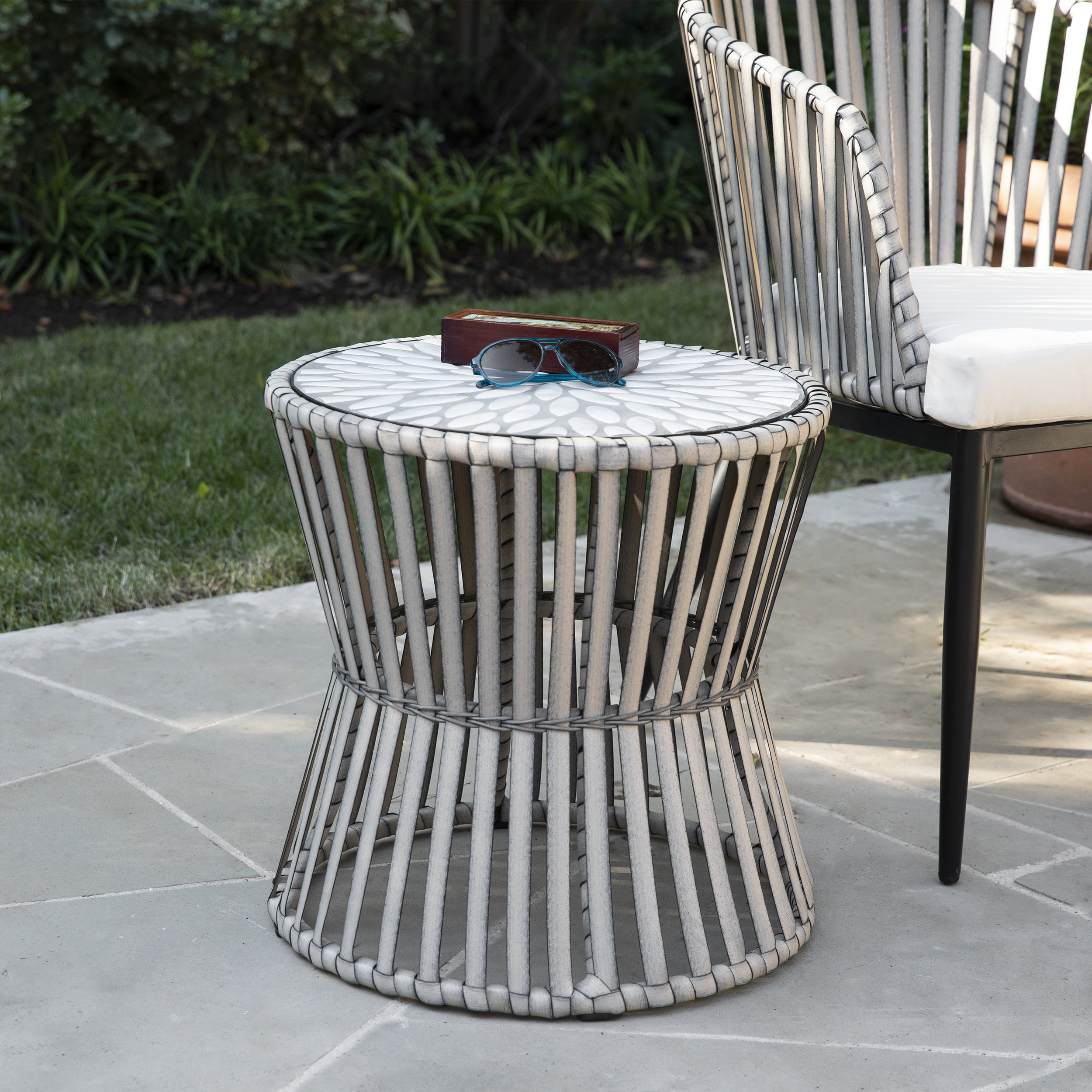 contemporary outdoor side tables