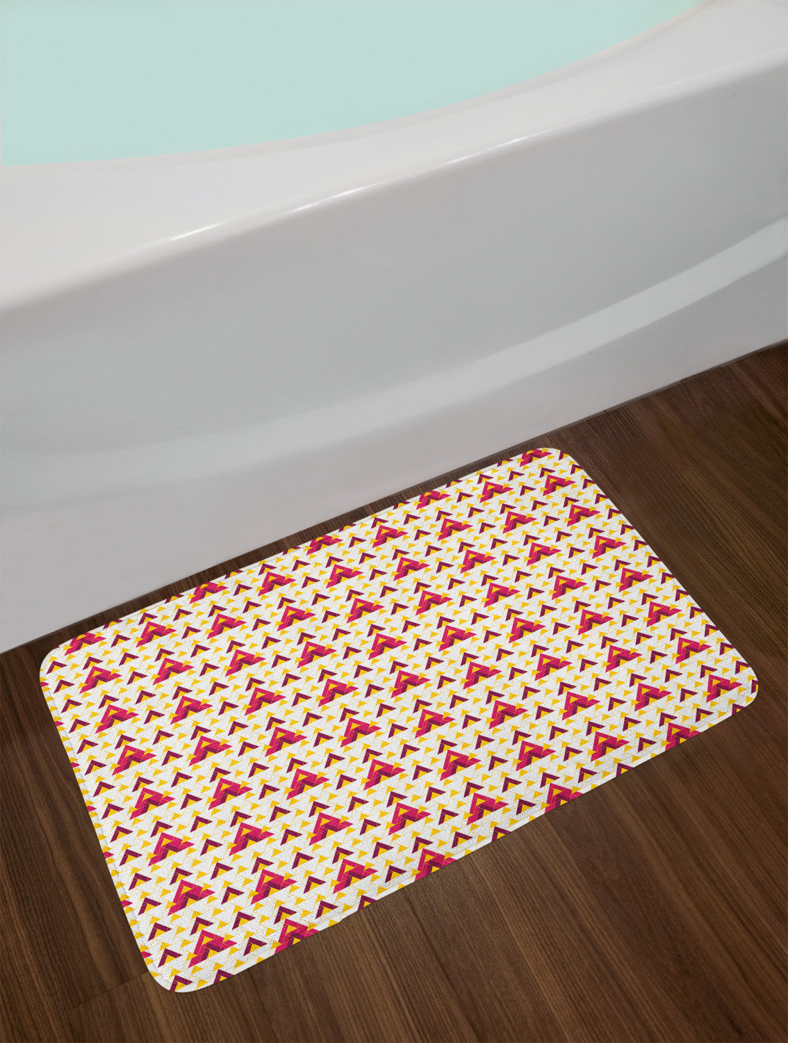East Urban Home Geometric Bath Rug Wayfair