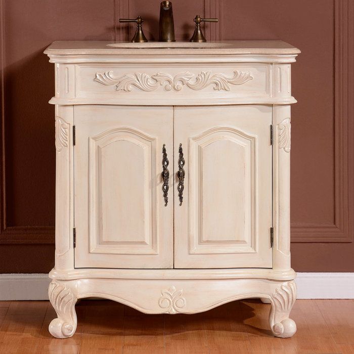 Astoria Grand Assante 32 Single Sink Cabinet Bathroom Vanity Set
